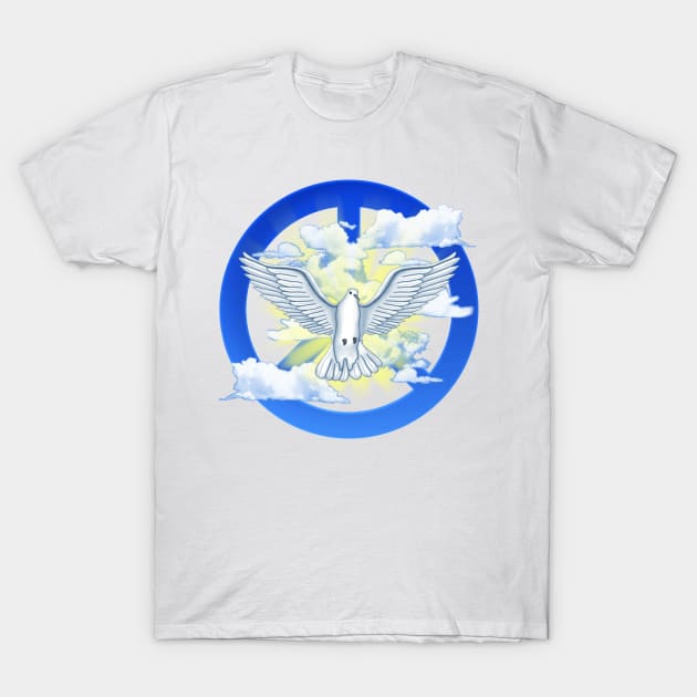 Dove Of Peace T-Shirt by Packrat